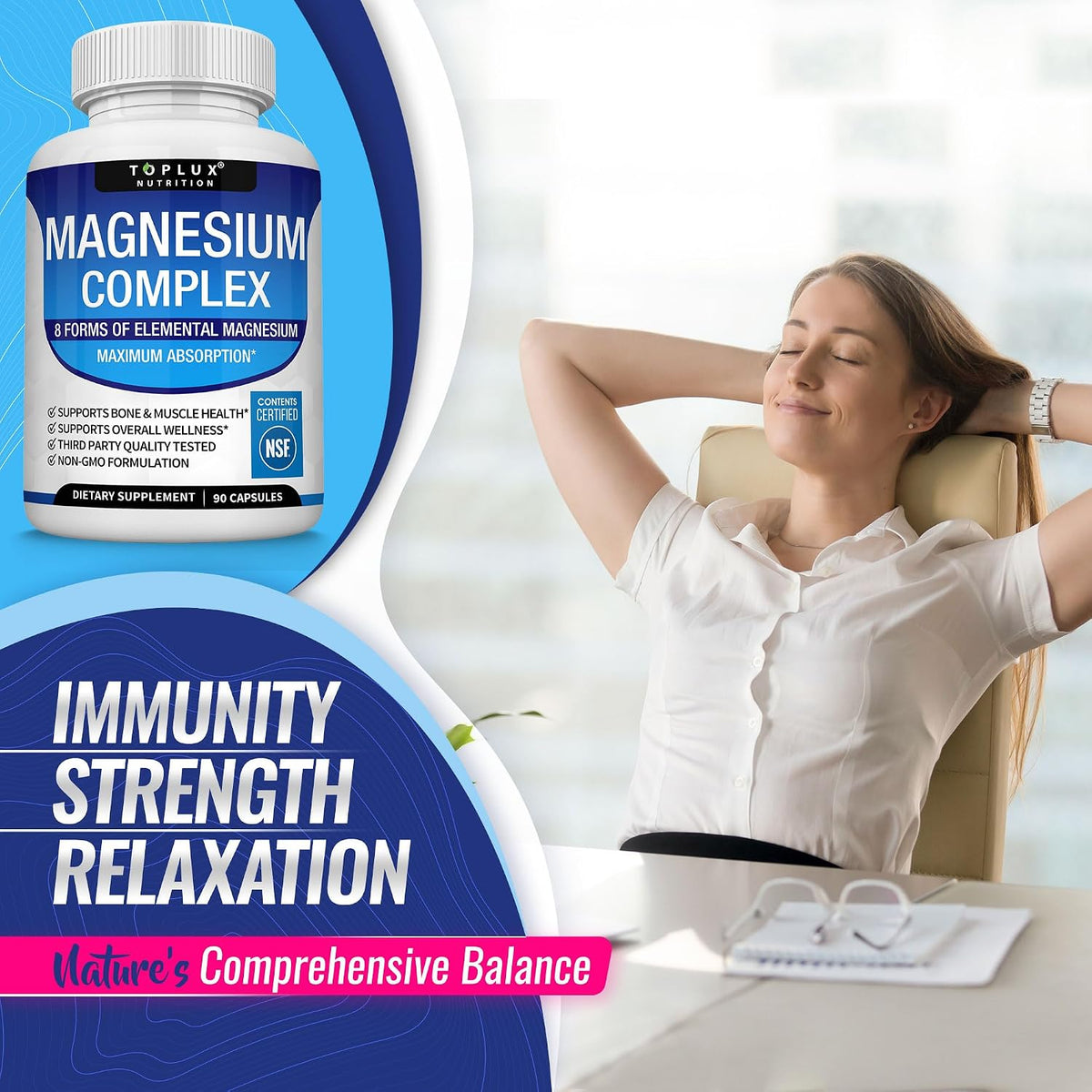 Toplux Magnesium Complex - Capsule in Hand